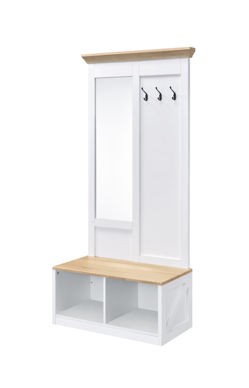 Melati - Hall Tree - Light Oak / White
