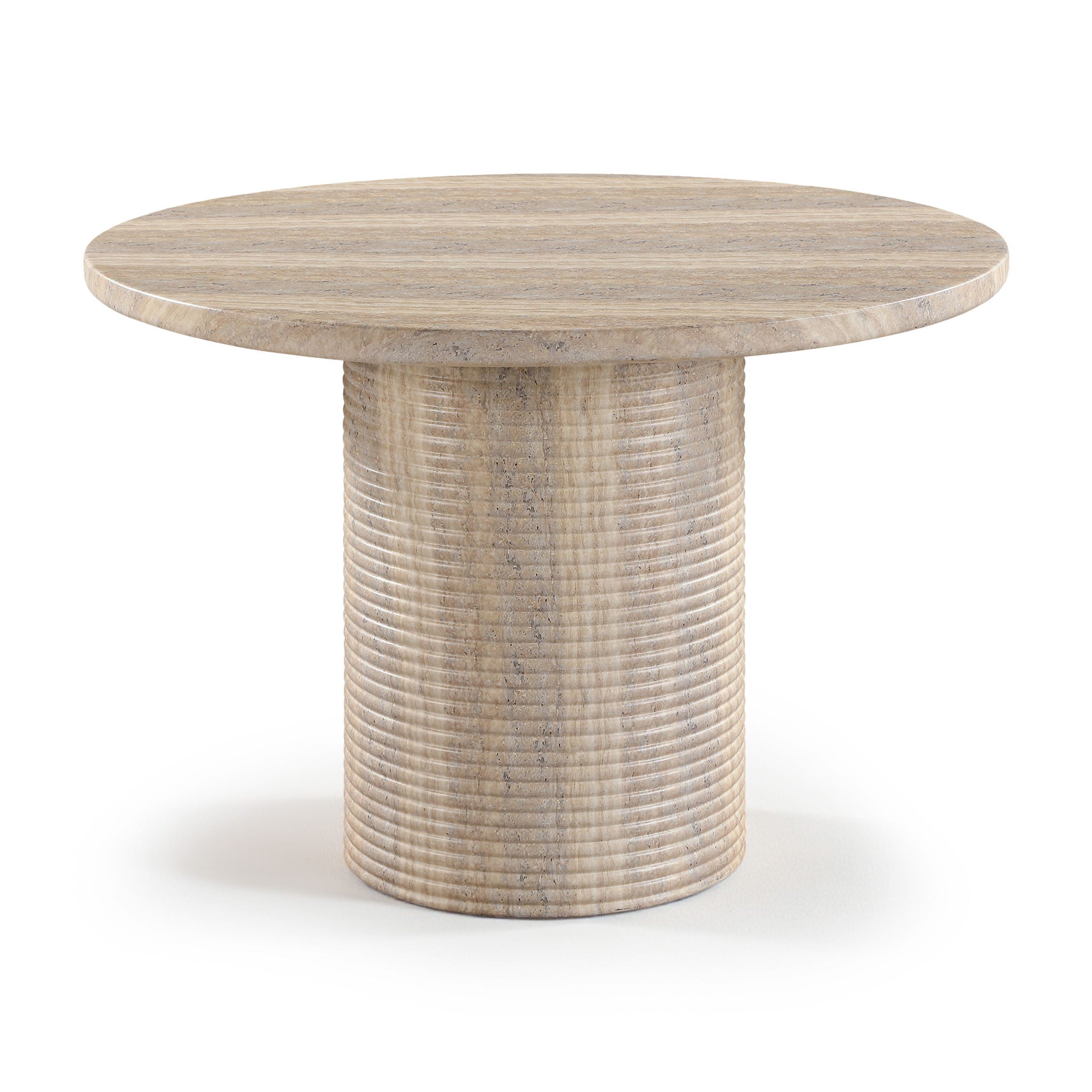 Rapallo - 43" Concrete Indoor/Outdoor Dining Table - Travertine - Urban Living Furniture (Los Angeles, CA)