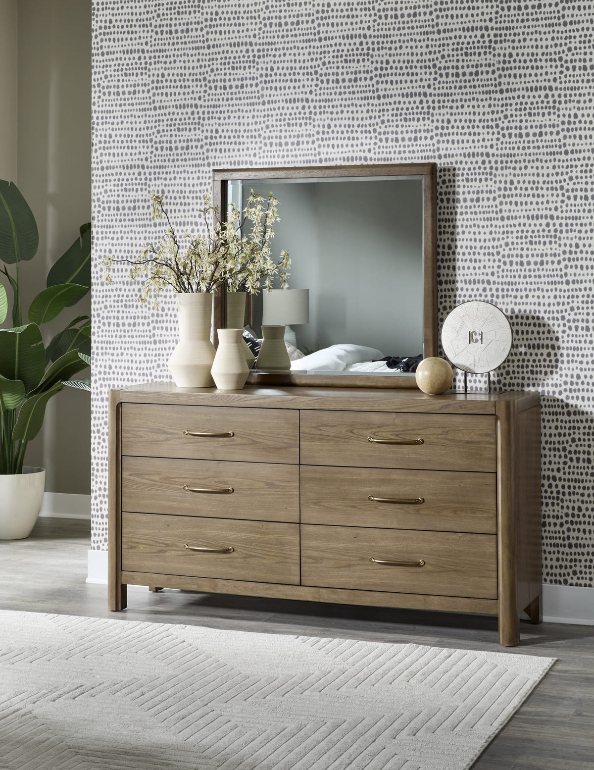 Morris - 6 Drawer Dresser - Claystone