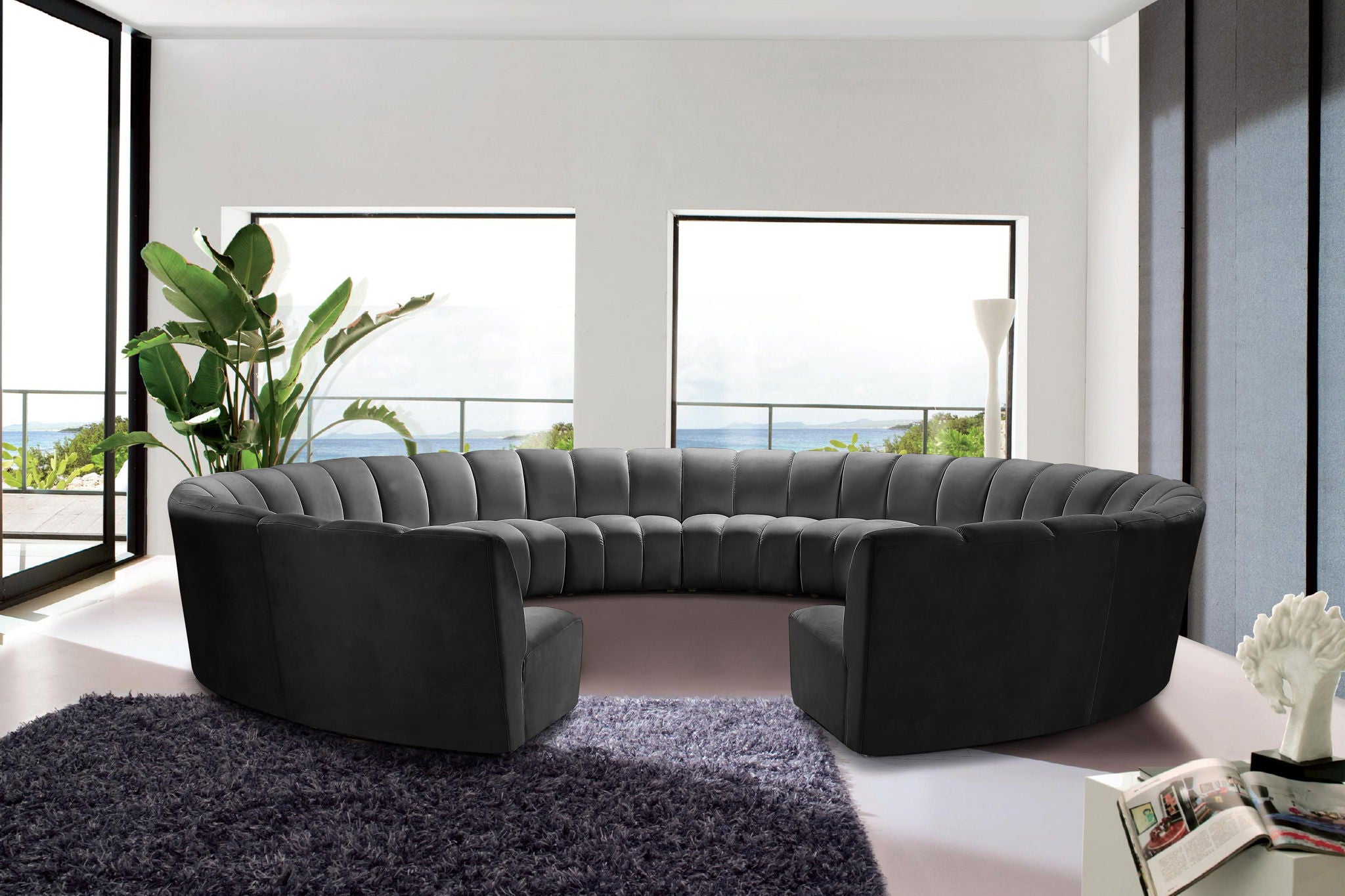Infinity - 12 Piece Velvet Modular Sectional - Urban Living Furniture (Los Angeles, CA)