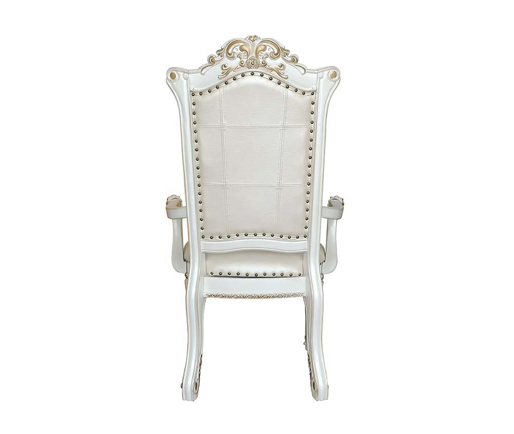 Vendom - Dining Chair (Set of 2) - PU & Antique Pearl Finish - Urban Living Furniture (Los Angeles, CA)