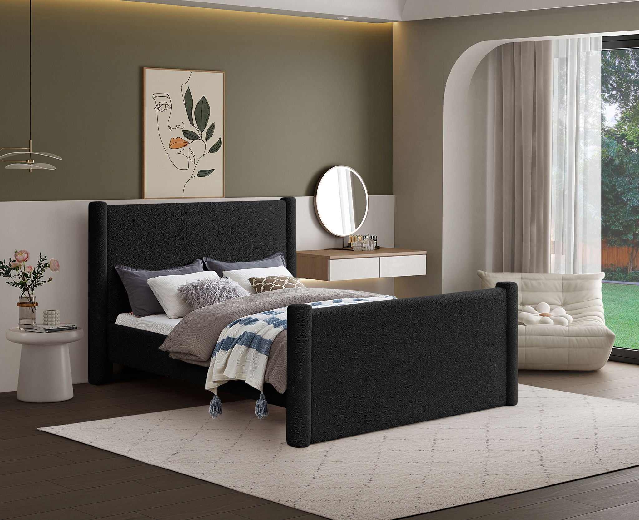 Elias - Boucle Bed - Urban Living Furniture (Los Angeles, CA)