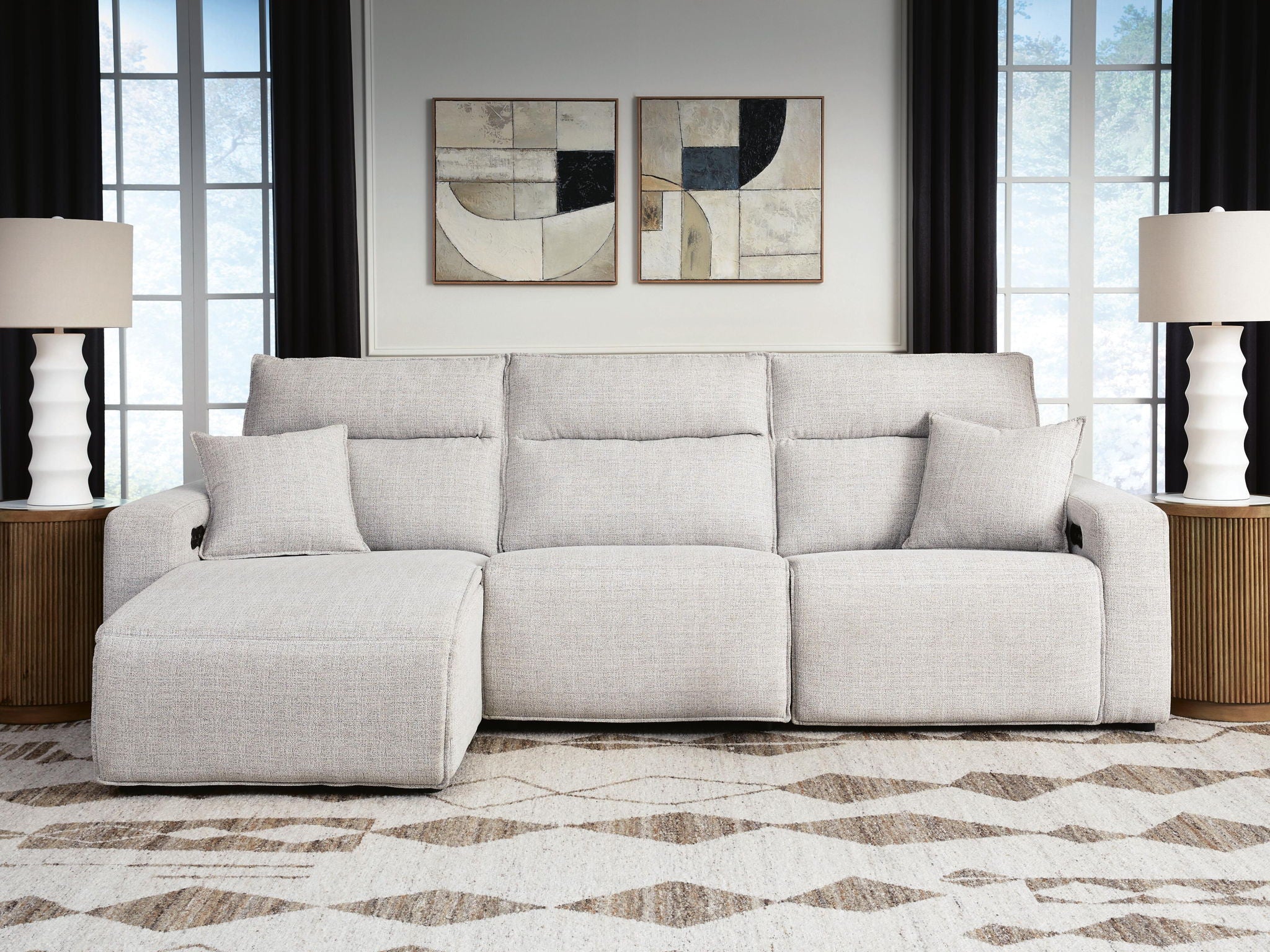Modmax II - Reclining Sectional - Stone - Urban Living Furniture (Los Angeles, CA)