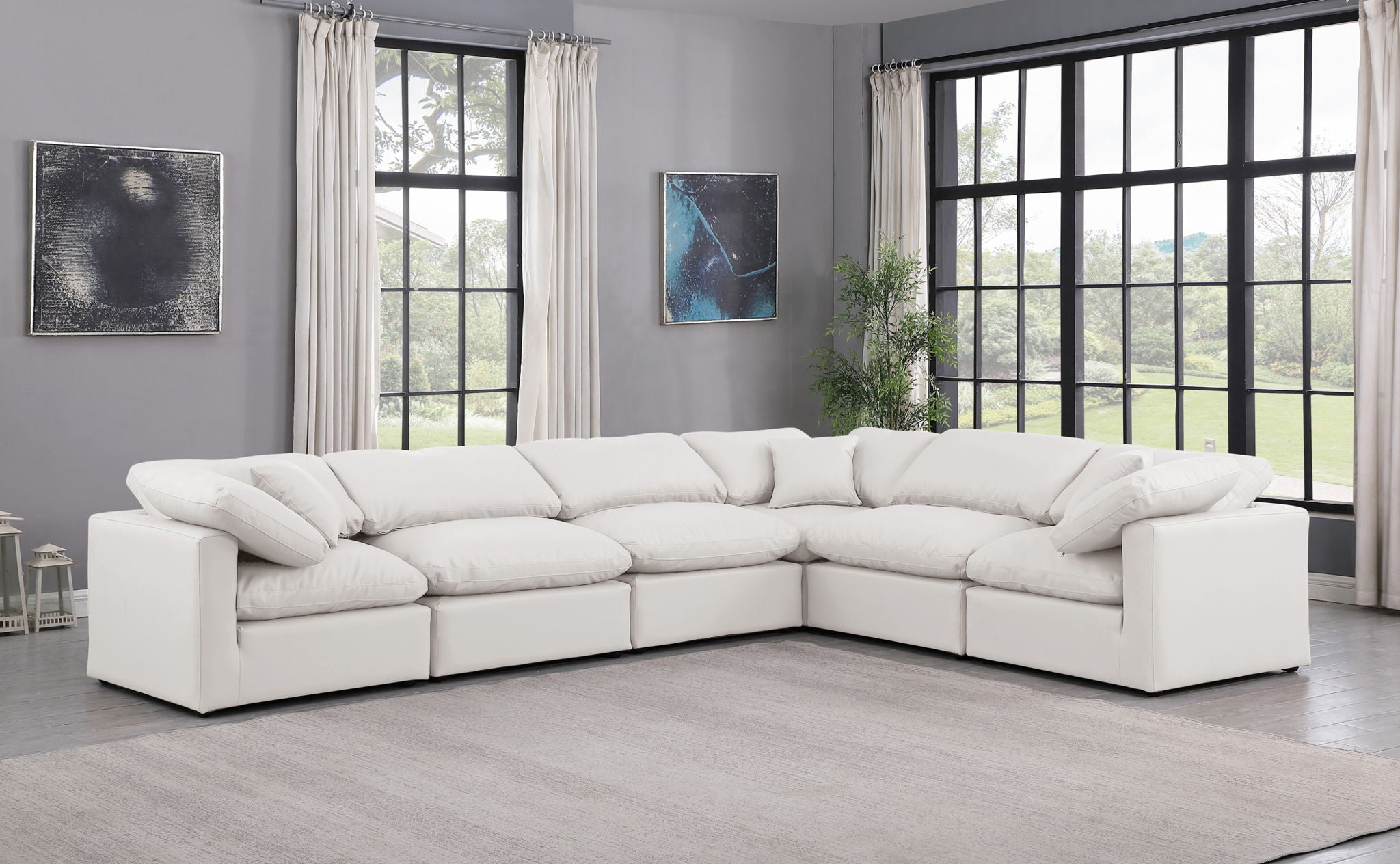 Indulge - Faux Leather 6 Piece Modular Corner Sectional - Urban Living Furniture (Los Angeles, CA)