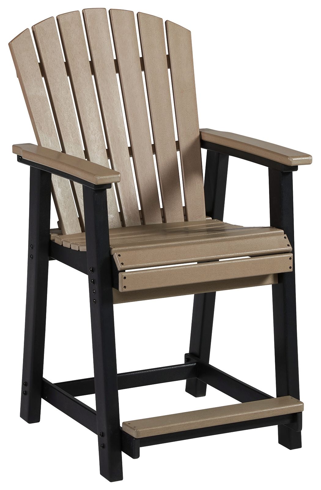Fairen Trail - Black / Driftwood - Barstool (Set of 2) - Urban Living Furniture (Los Angeles, CA)