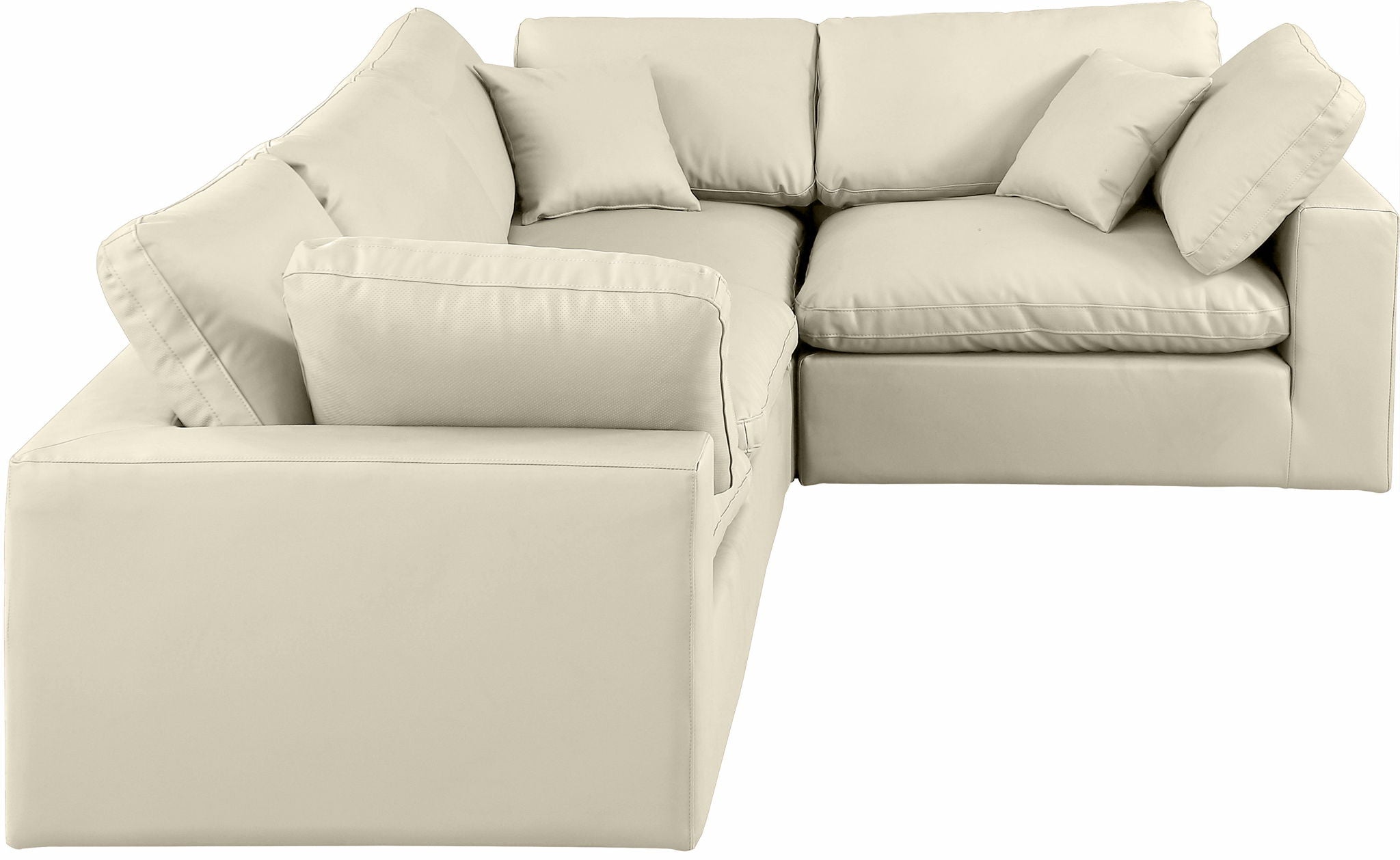 Comfy - 4 Piece Faux Leather Modular Sectional - Urban Living Furniture (Los Angeles, CA)