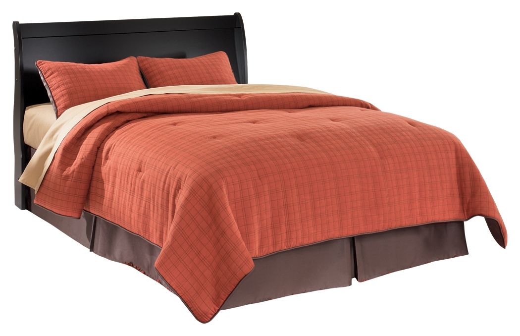 Huey Vineyard - Black - Queen Sleigh Headboard - Urban Living Furniture (Los Angeles, CA)