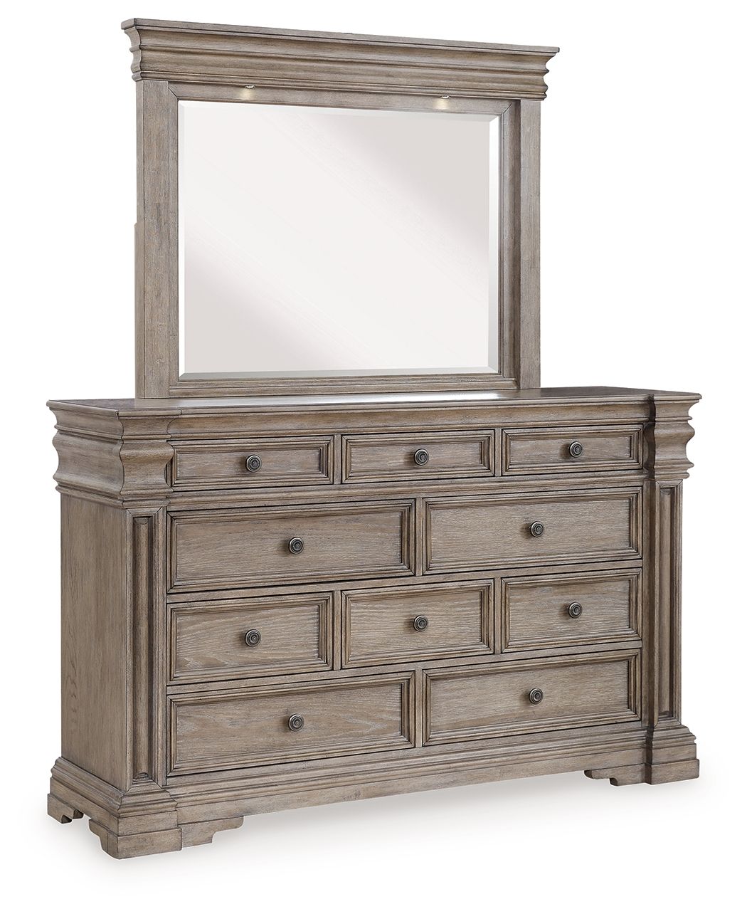 Blairhurst - Light Grayish Brown - Dresser And Mirror - Urban Living Furniture (Los Angeles, CA)