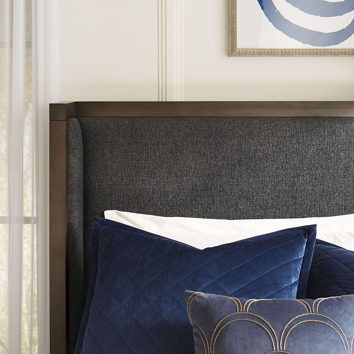 Boracay - Upholstered Wingback Storage Bed