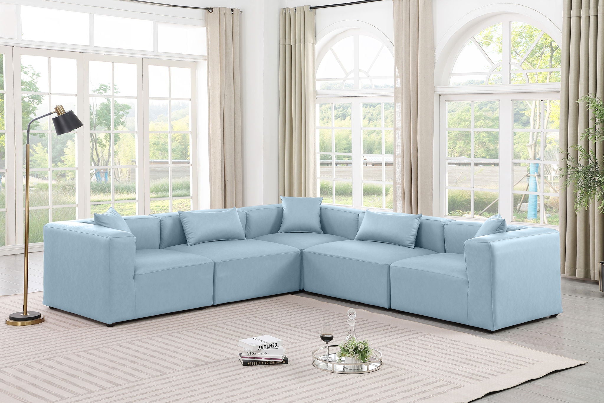 Cube - 5 Piece Modular Corner Sectional