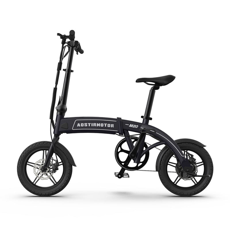 14" Electric Bike, 350W 7.5Ah / 36V E Bike, Lightweight Folding Electric Bicycles For Adult - Black