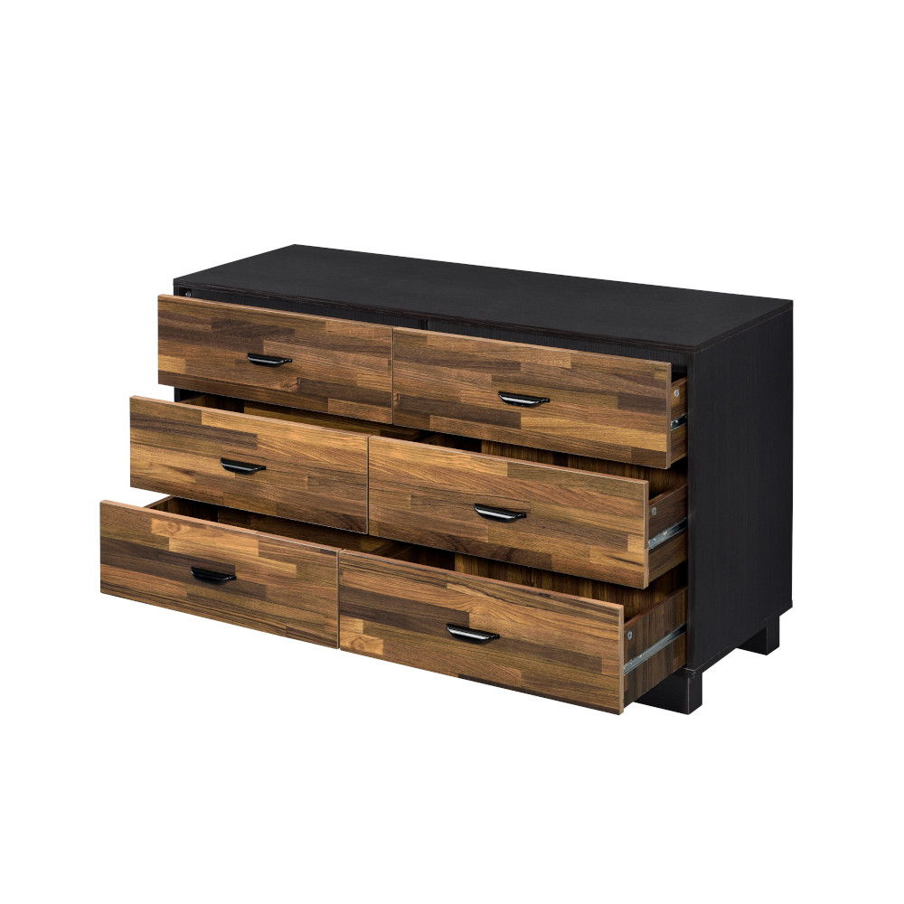 Eos - Dresser - Walnut & Black Finish - Urban Living Furniture (Los Angeles, CA)