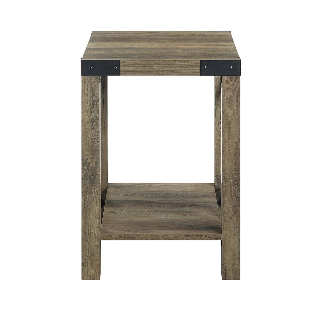 Abiram - End Table - Rustic Oak Finish - Urban Living Furniture (Los Angeles, CA)