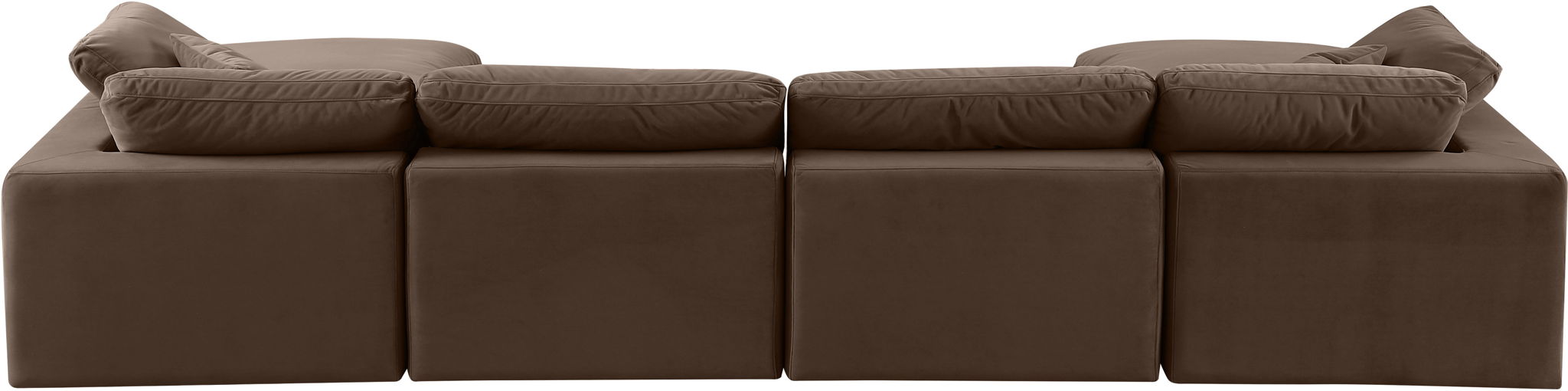 Comfy - 6 Piece Velvet Modular Double Chaise Sectional - Urban Living Furniture (Los Angeles, CA)