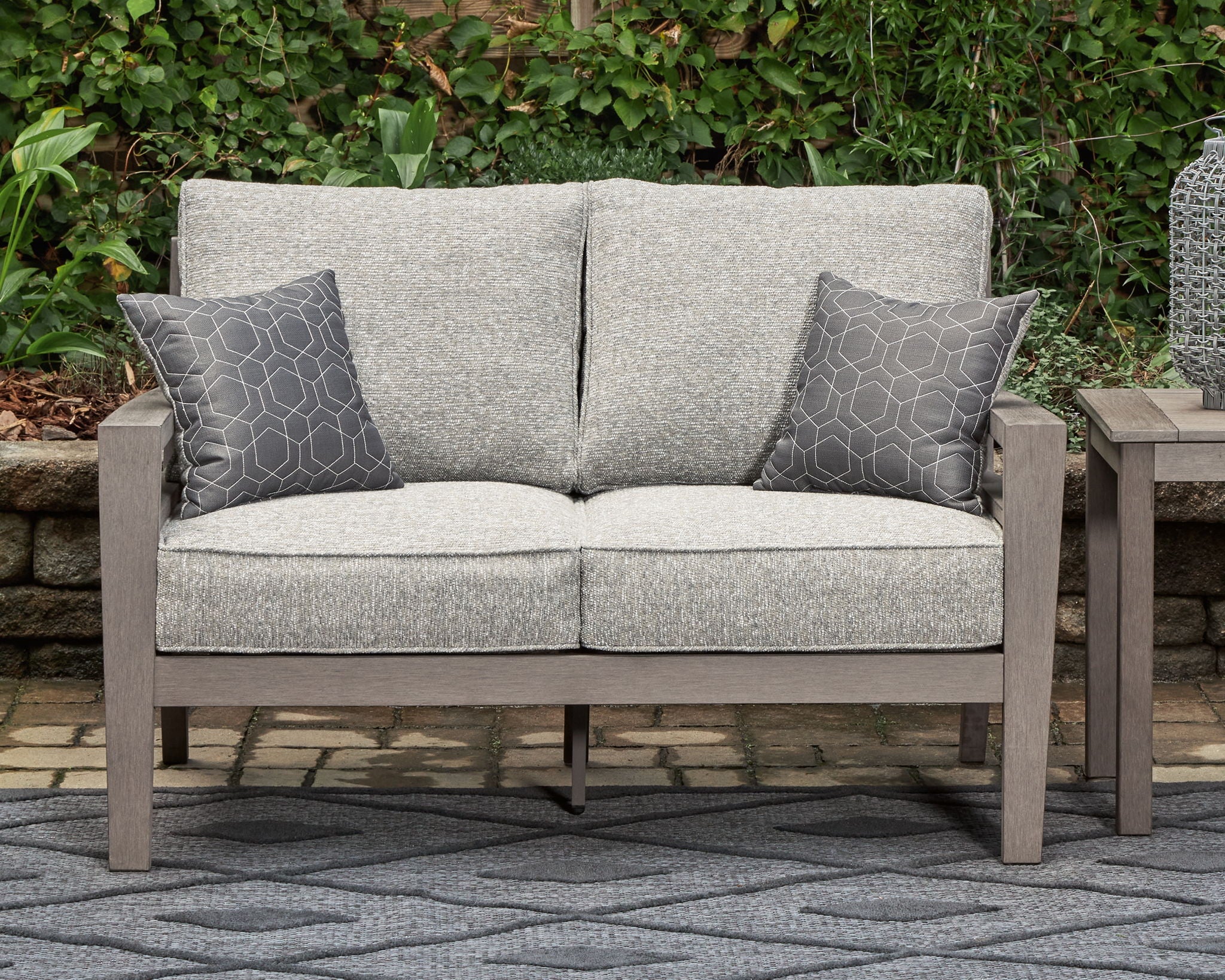Hillside Barn - Gray / Brown - Loveseat W/Cushion - Urban Living Furniture (Los Angeles, CA)