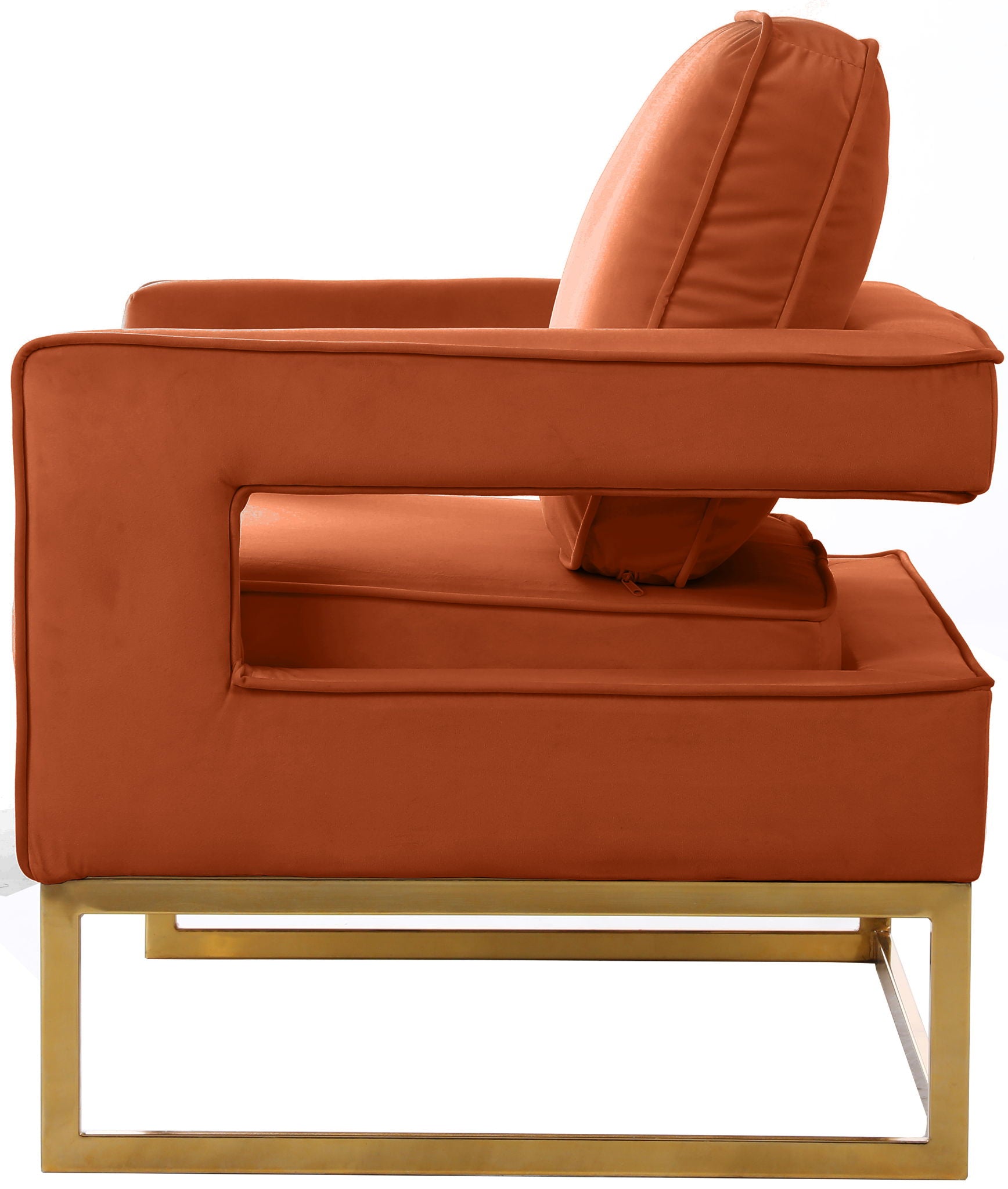 Noah - Accent Chair with Gold Legs - Urban Living Furniture (Los Angeles, CA)