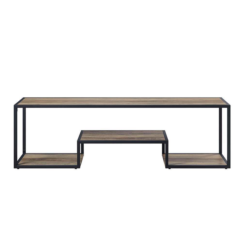 Idella - TV Stand - Rustic Oak & Black Finish - Urban Living Furniture (Los Angeles, CA)