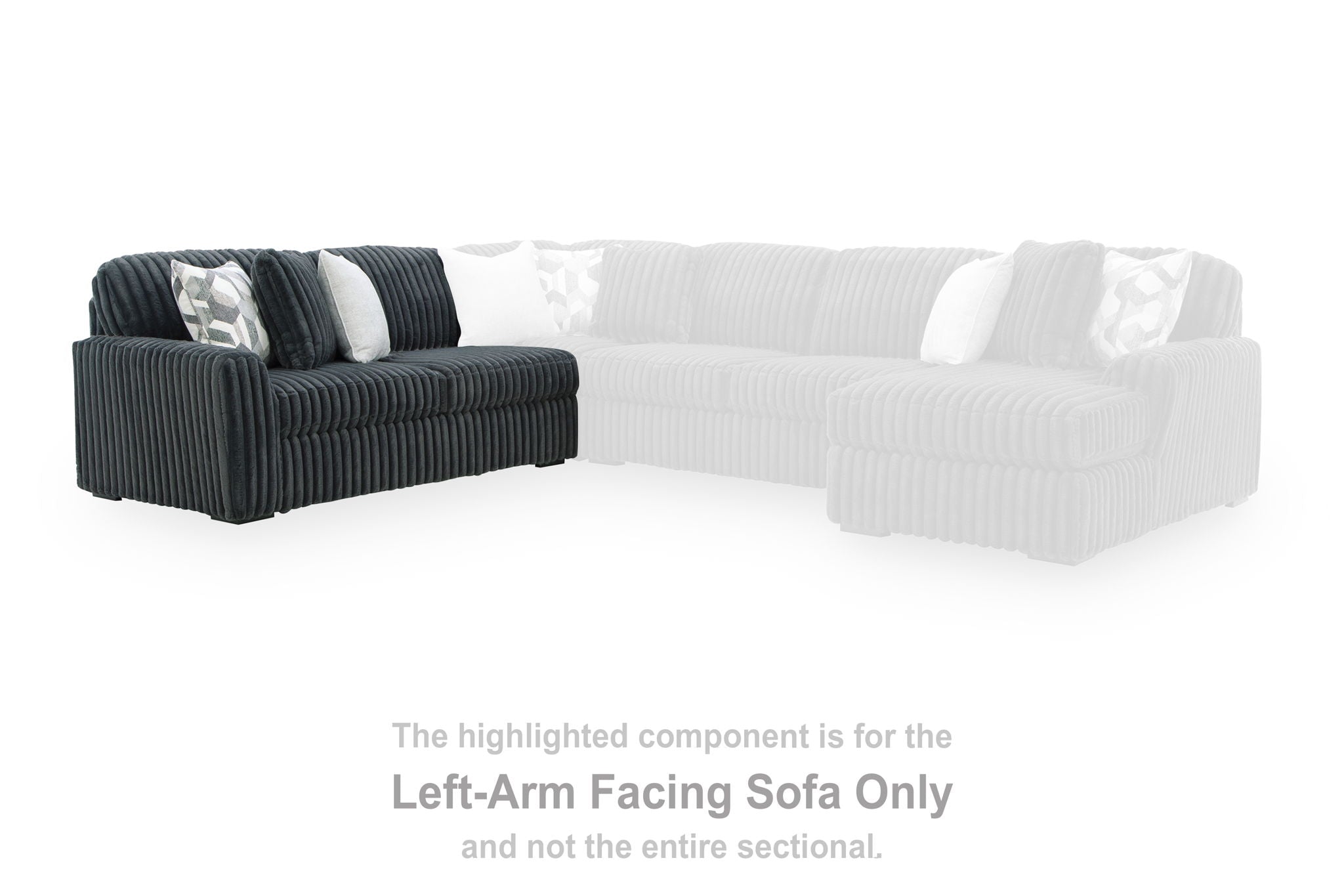 Midnight-Madness - LAF Sofa - Gunmetal - Urban Living Furniture (Los Angeles, CA)