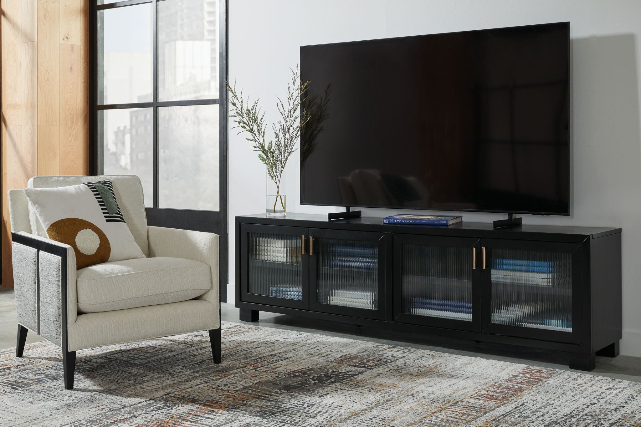 Winbardi - Black - Extra Large TV Stand - Urban Living Furniture (Los Angeles, CA)