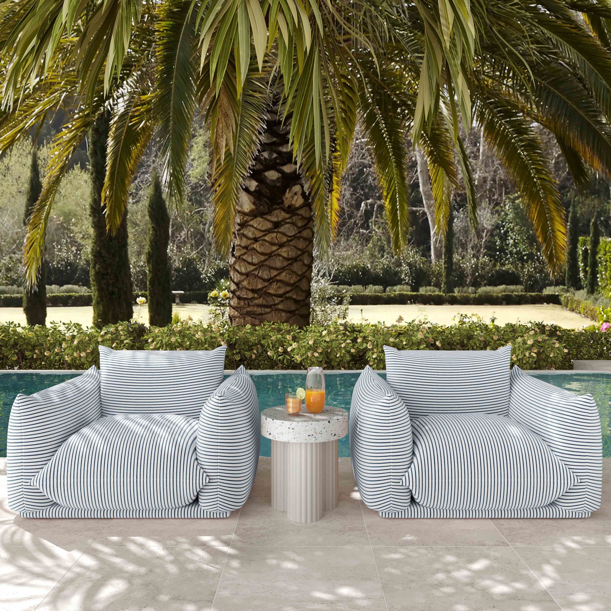 Saint Tropez - Stuffed Outdoor Armchair - Urban Living Furniture (Los Angeles, CA)