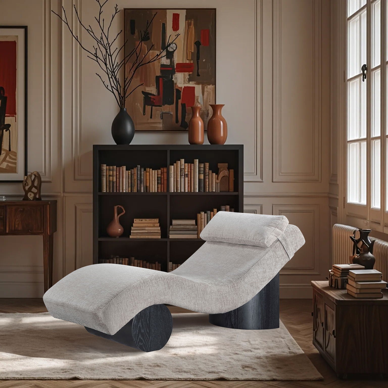 Marcella - Chaise Lounge - Black Base