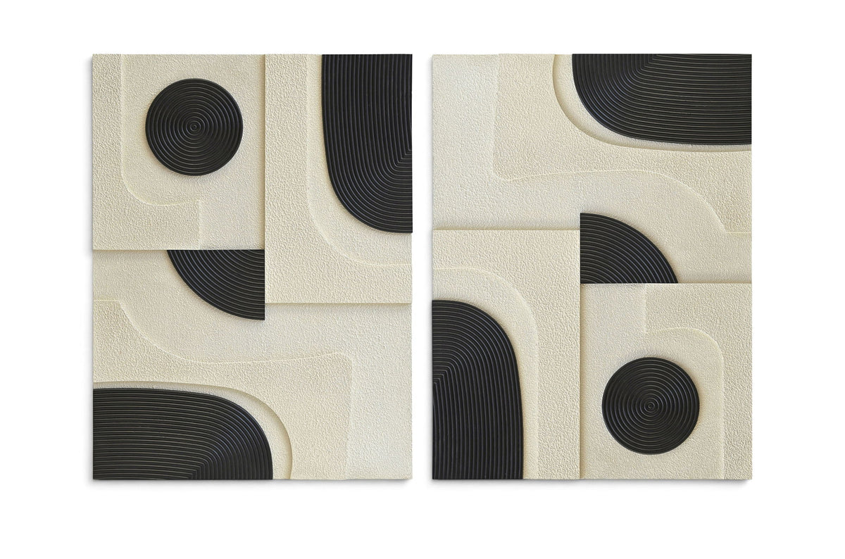 Element - Mango Wood 2 Piece Wall Art