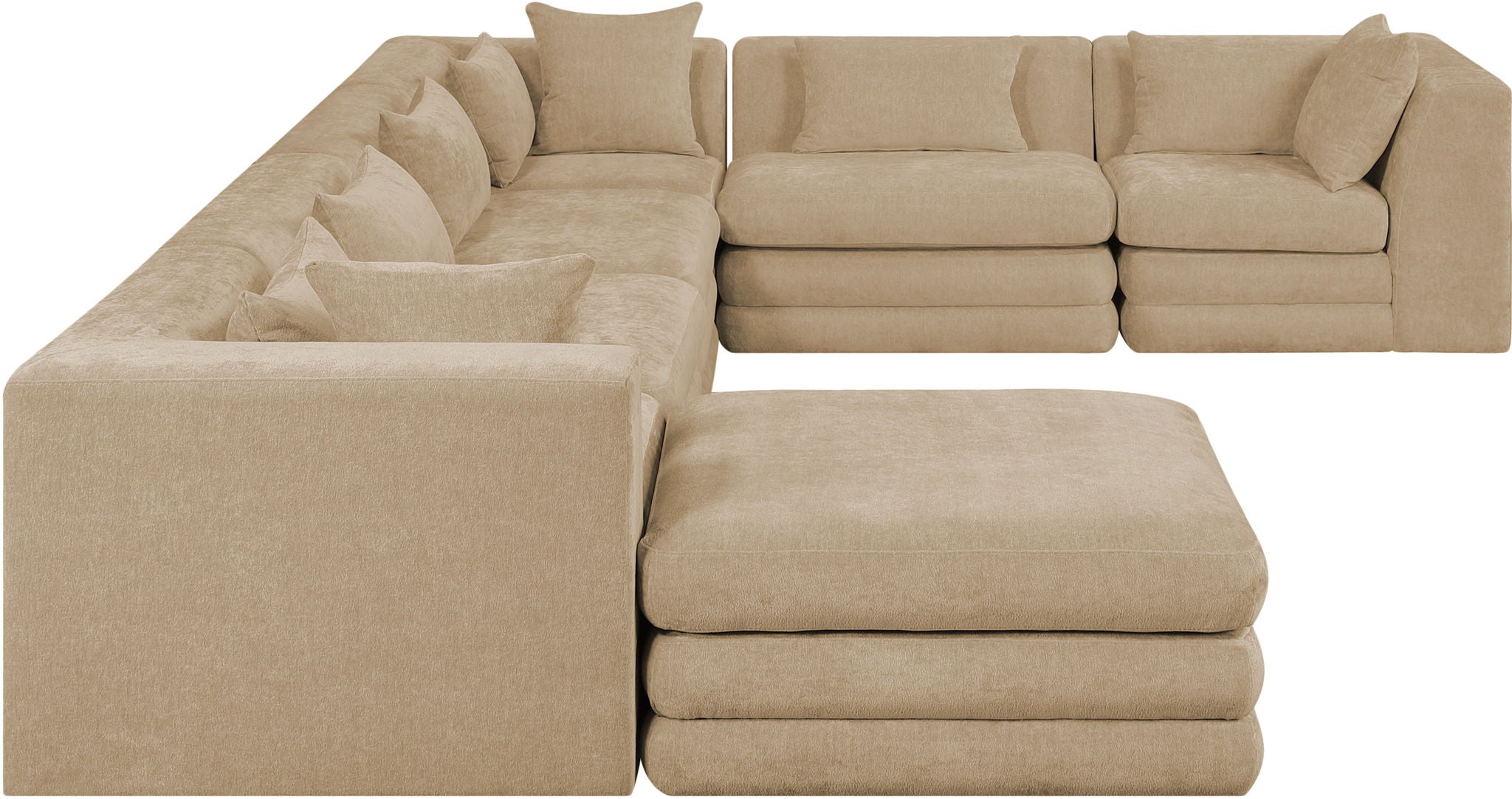 Stellar - 7 Piece Chenille Fabric Upholstered Modular Sectional - Urban Living Furniture (Los Angeles, CA)