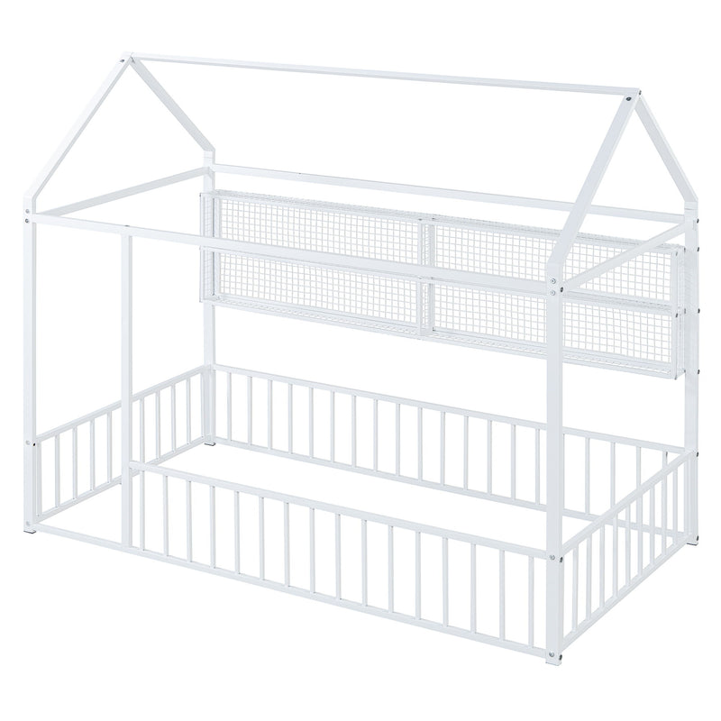 House Frame With Fence And Shelves