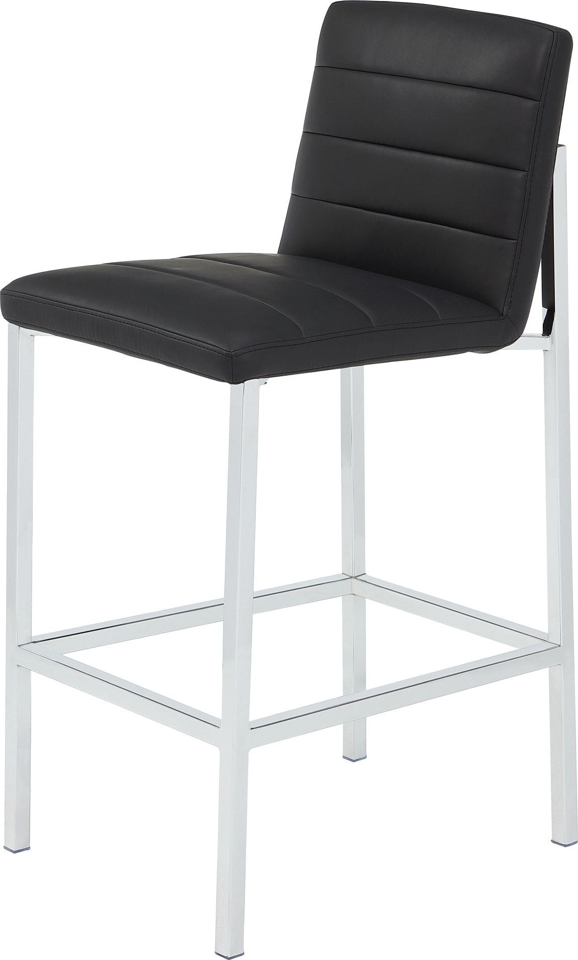 Amalfi - Metal Back Stool (Set of 2) - Soot / Chrome