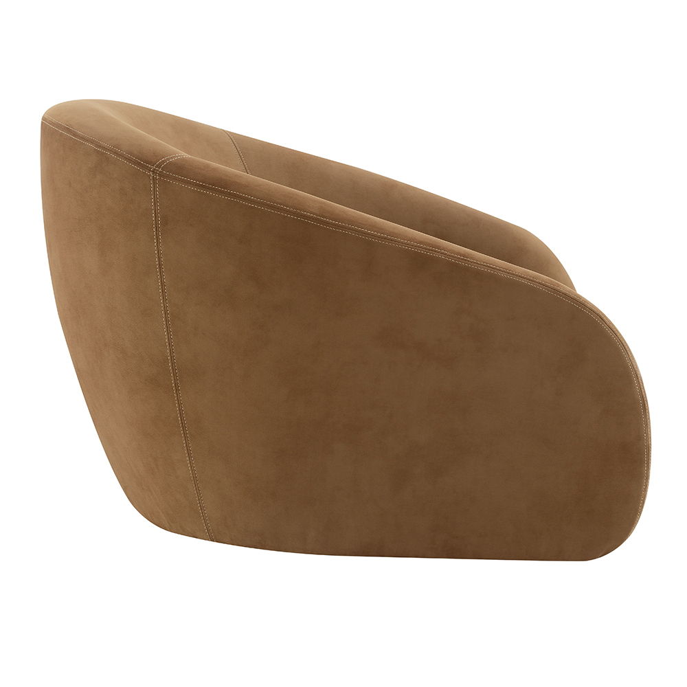Zoey - Accent Chair With Swivel - Chocolate Suede - Urban Living Furniture (Los Angeles, CA)