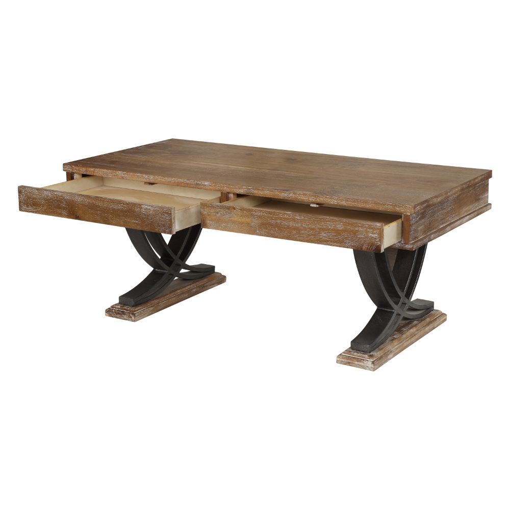 Pellio - Coffee Table - Antique Oak & Black - Urban Living Furniture (Los Angeles, CA)