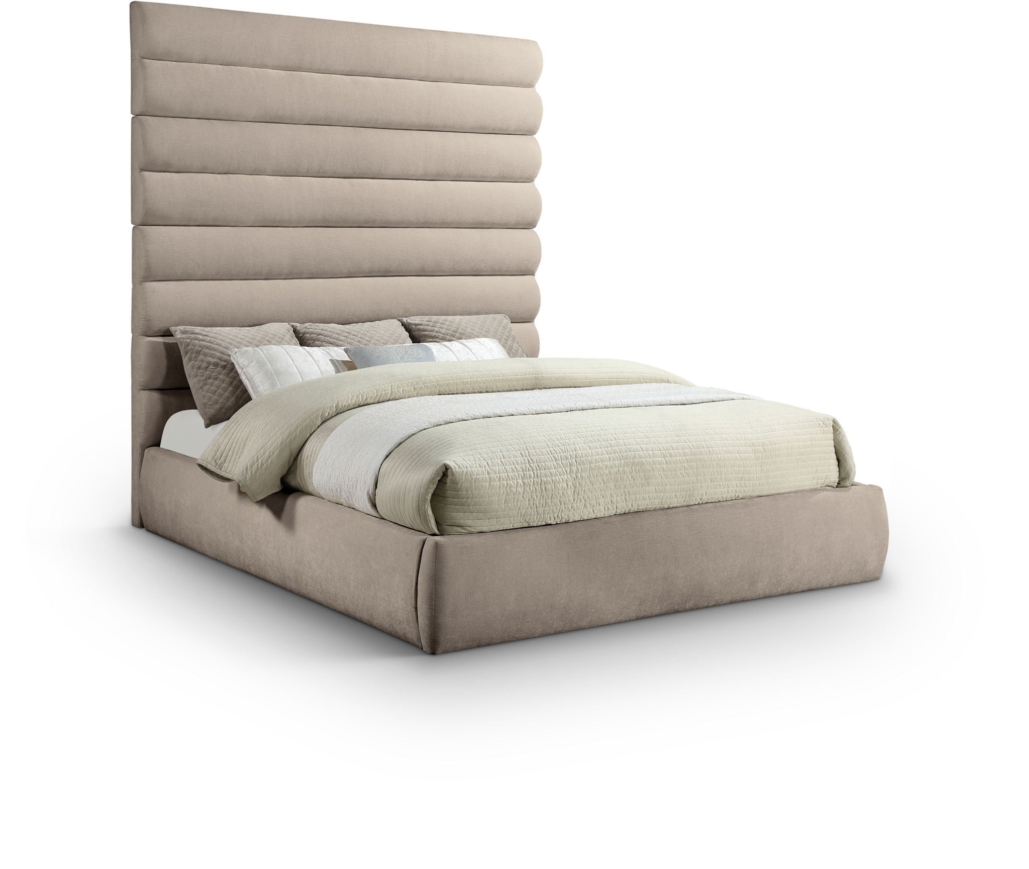 Adam - Chenille Fabric Bed With 89" Headboard - Urban Living Furniture (Los Angeles, CA)