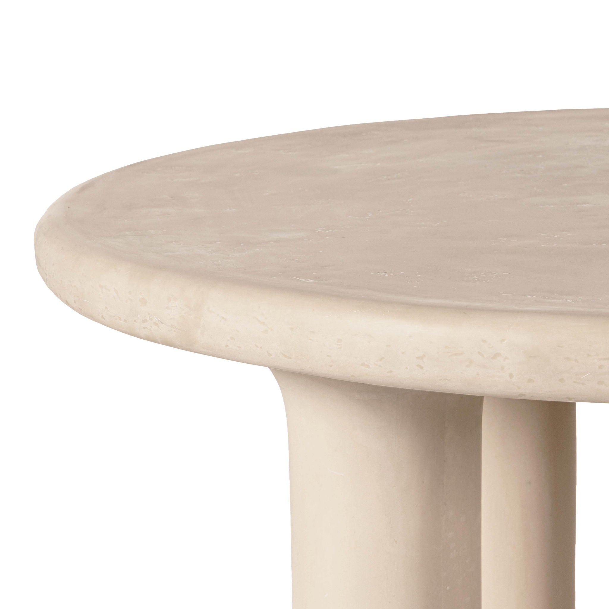 Barbara - 47" Indoor / Outdoor Round Dining Table - Cream - Urban Living Furniture (Los Angeles, CA)