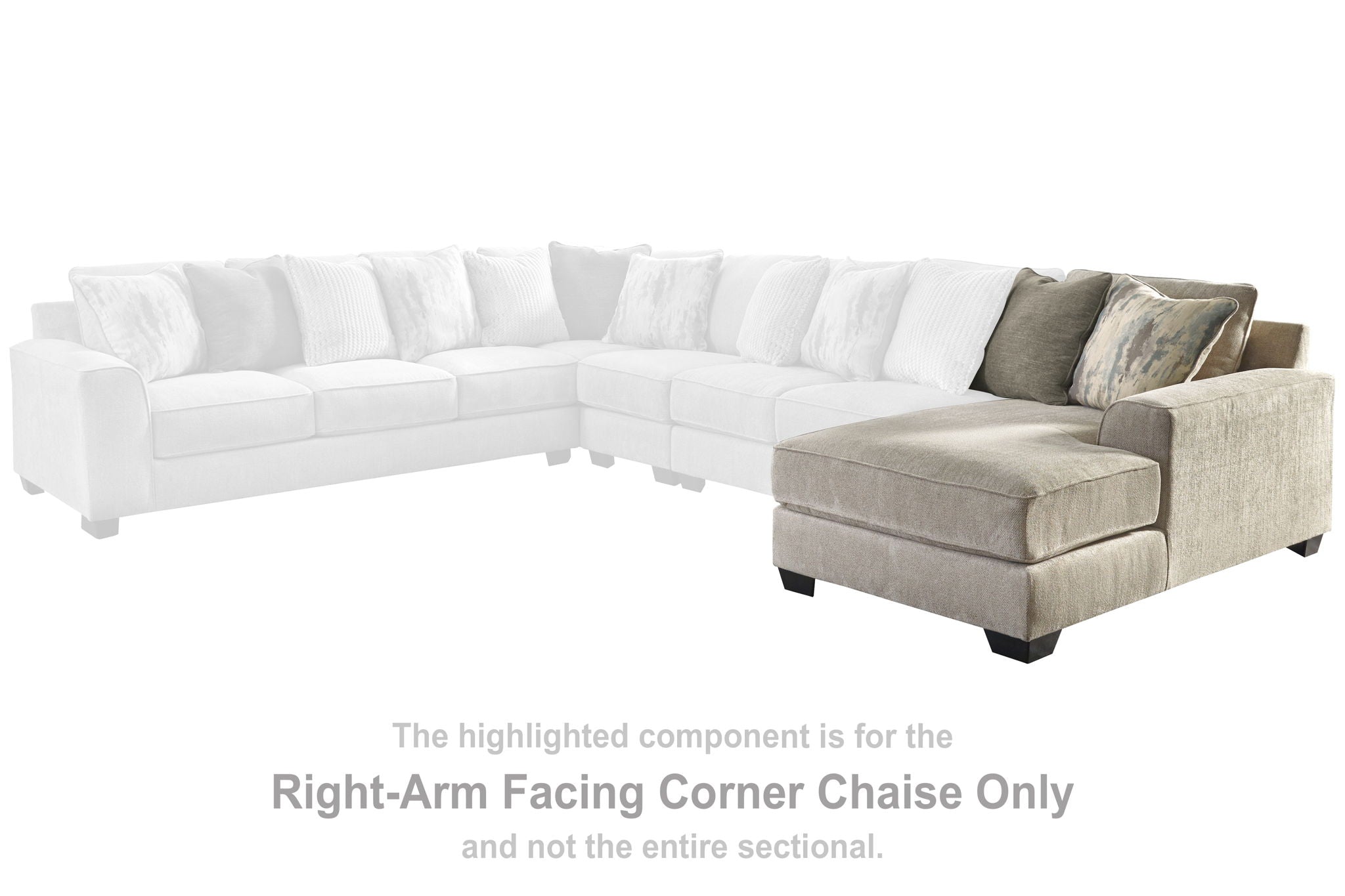 Ardsley - Pewter - RAF Corner Chaise - Urban Living Furniture (Los Angeles, CA)