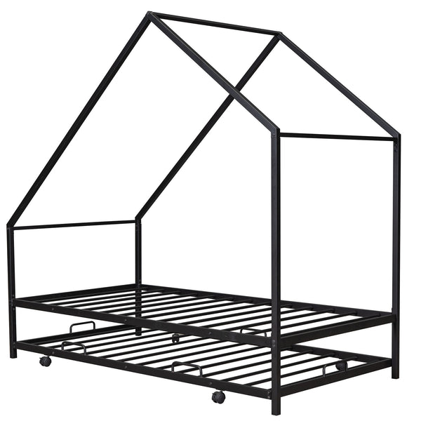 House Bed With Trundle