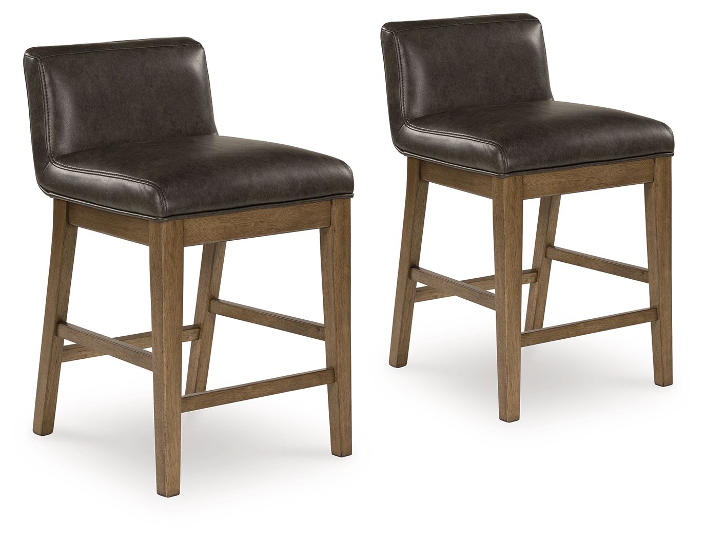 Cabalynn - Two-tone Brown - Upholstered Barstool (Set of 2) - Urban Living Furniture (Los Angeles, CA)