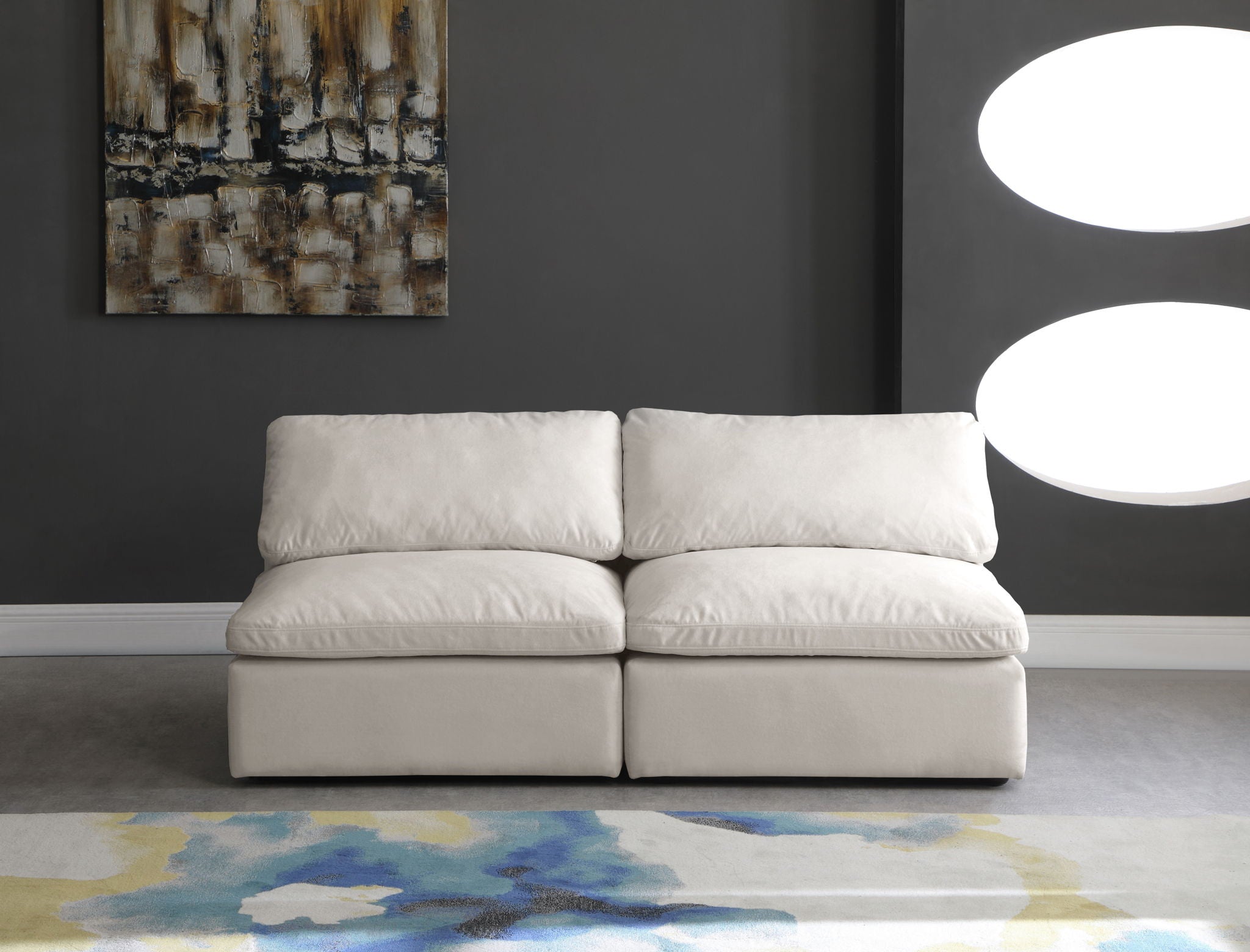Cozy - Modular Armless 2 Seat Sofa - Urban Living Furniture (Los Angeles, CA)