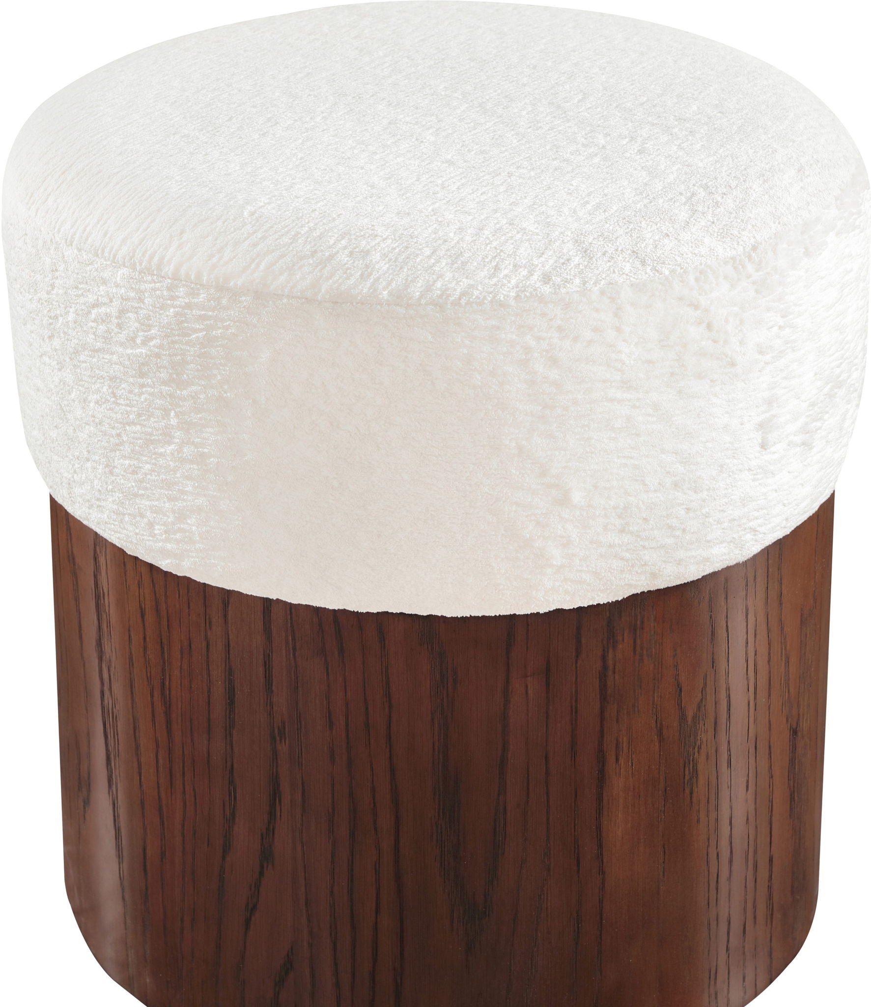 Nimes - Ottoman / Stool With Brown Base - Urban Living Furniture (Los Angeles, CA)