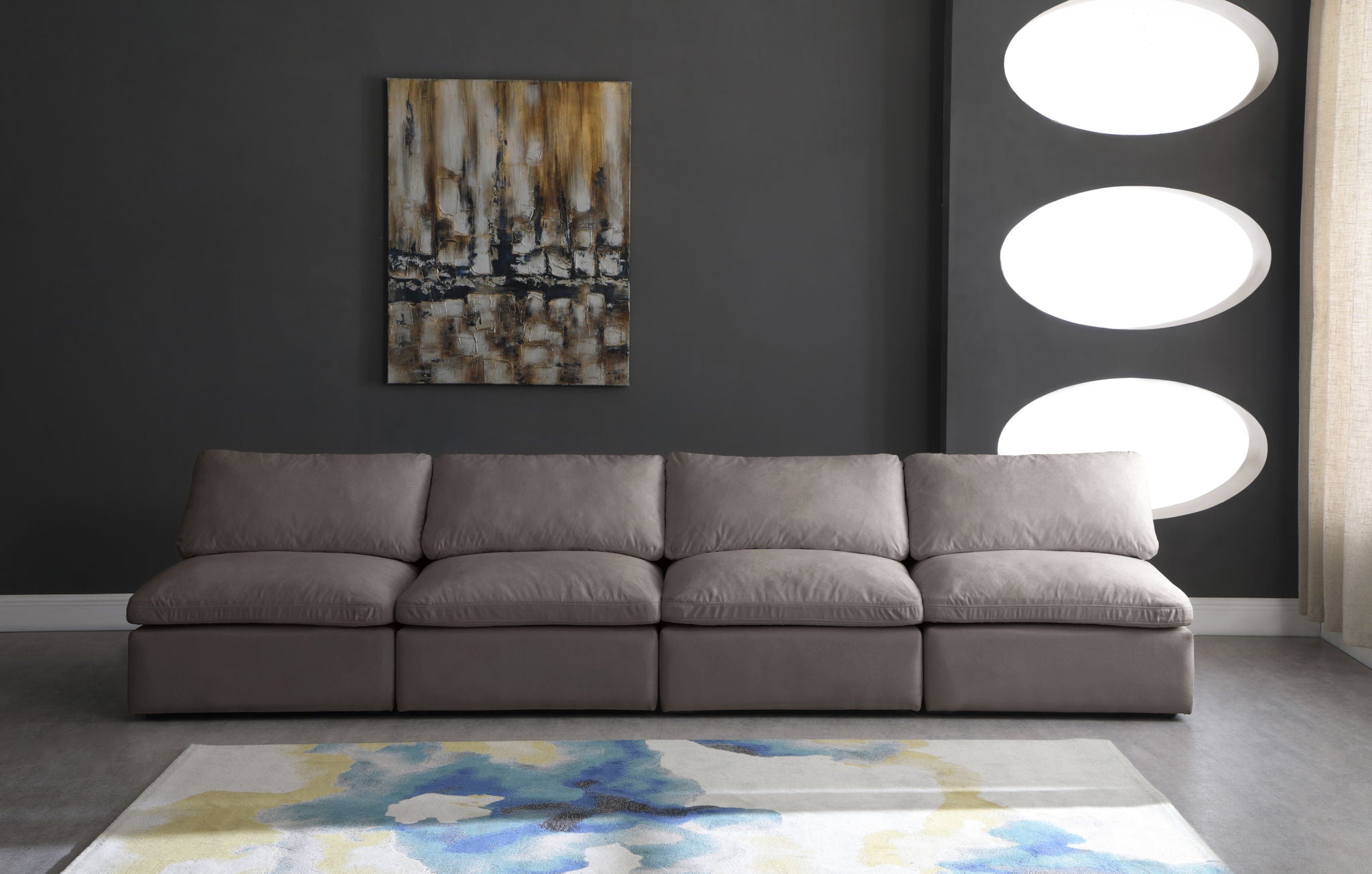 Plush - Modular Armless 4 Seat Sofa - Urban Living Furniture (Los Angeles, CA)