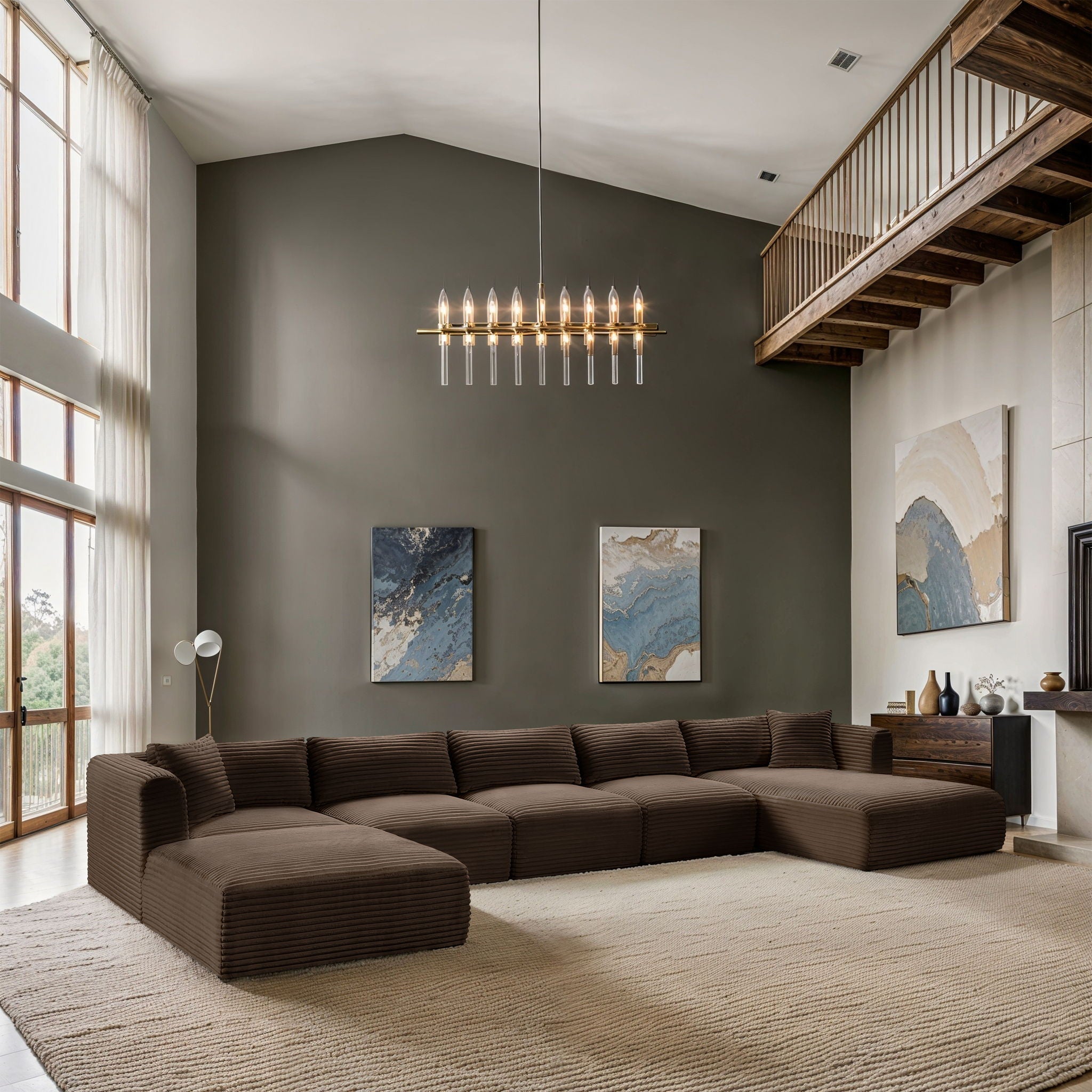 Shaggy - 6 Piece Modular Sectional With Chaise And Ottoman - Urban Living Furniture (Los Angeles, CA)