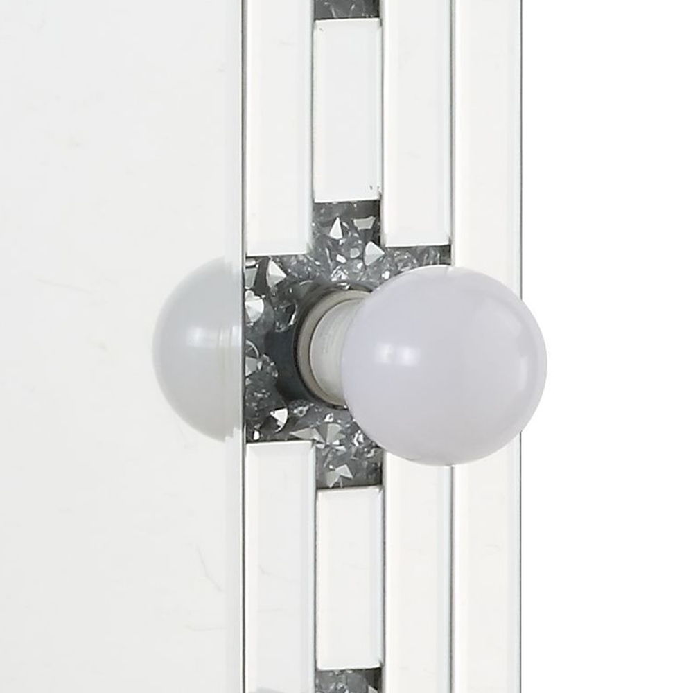 Noralie - Accent Mirror - Faux Diamonds & Mirrored - Urban Living Furniture (Los Angeles, CA)