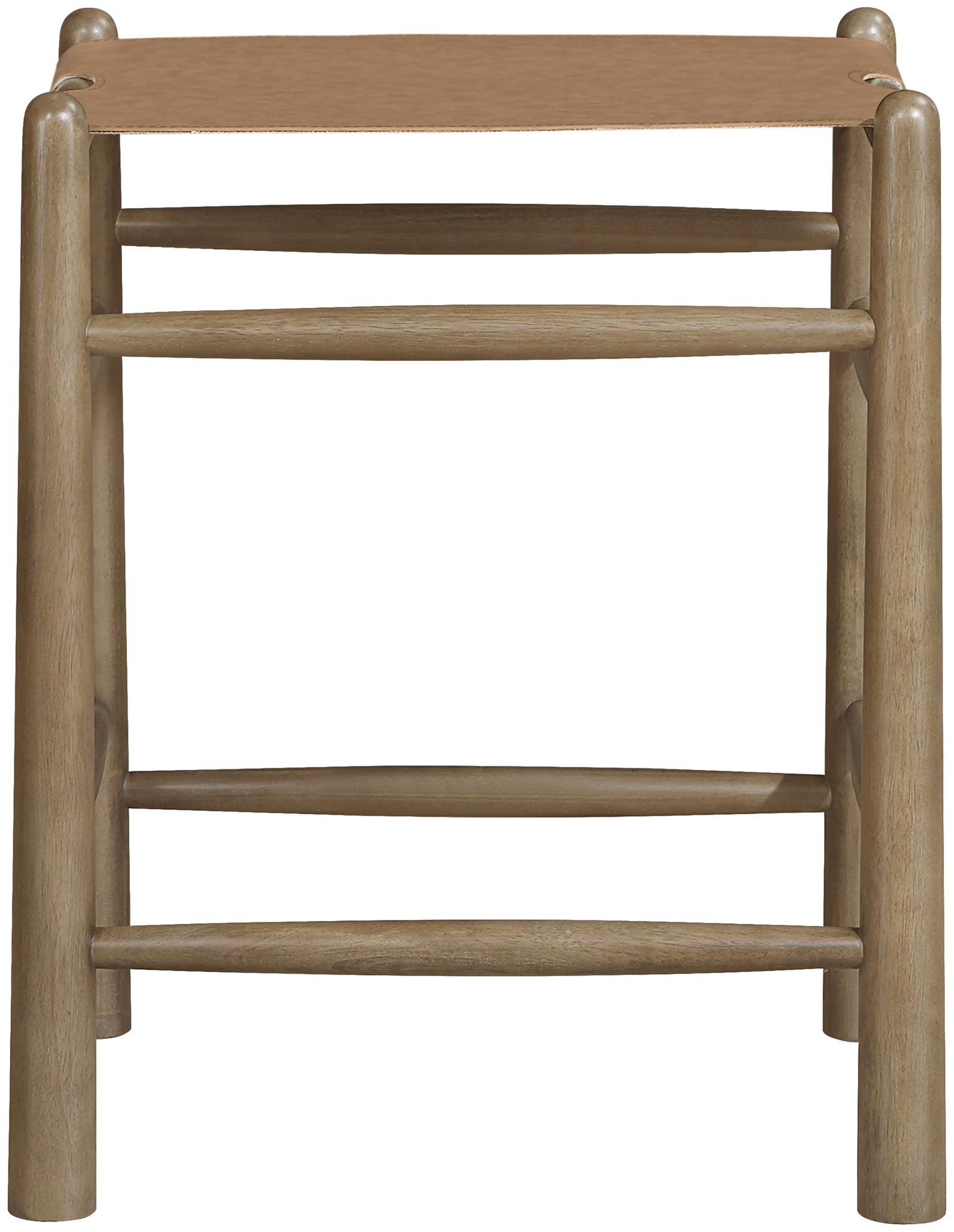 Santos - Backless Counter Stool With Stained Brown Base