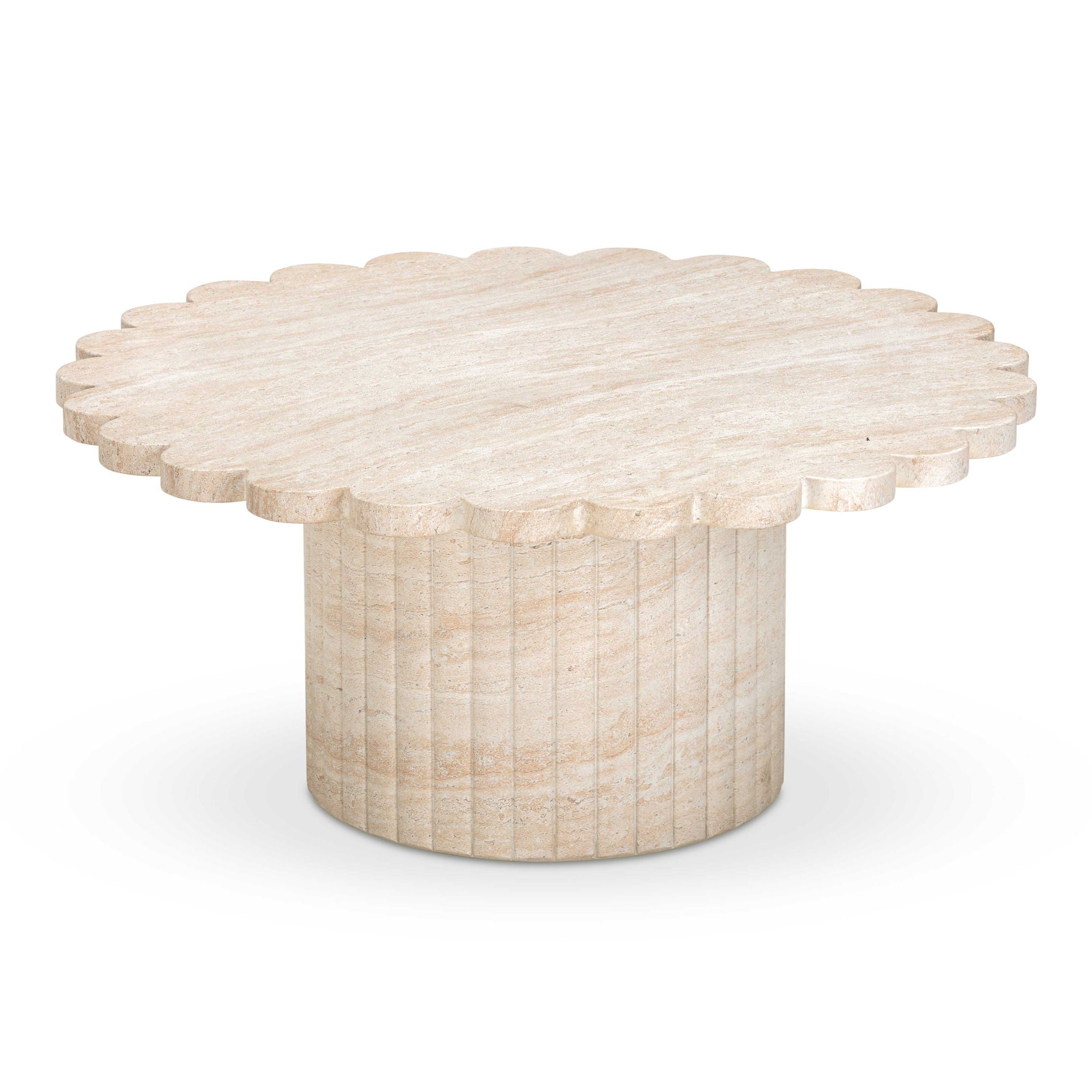 Blossom - Indoor / Outdoor Coffee Table - Washed Travertine