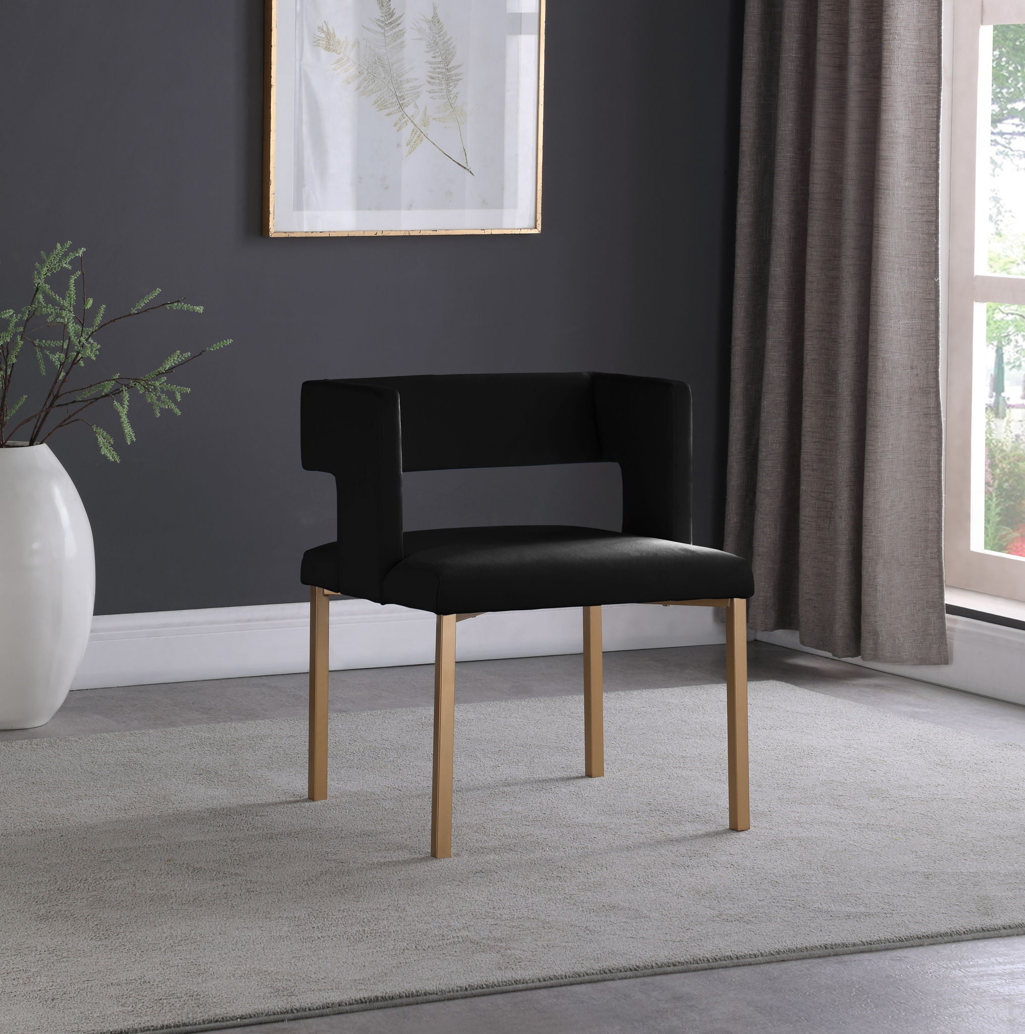 Caleb - Dining Chair with Gold Legs (Set of 2) - Urban Living Furniture (Los Angeles, CA)