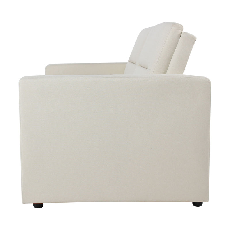 Sleeper Pull Out Loveseat Couch With Adjustable Backrest