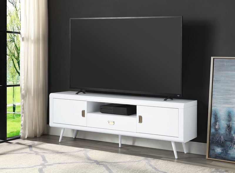 Pagan - TV Stand - White High Gloss Finish - Urban Living Furniture (Los Angeles, CA)