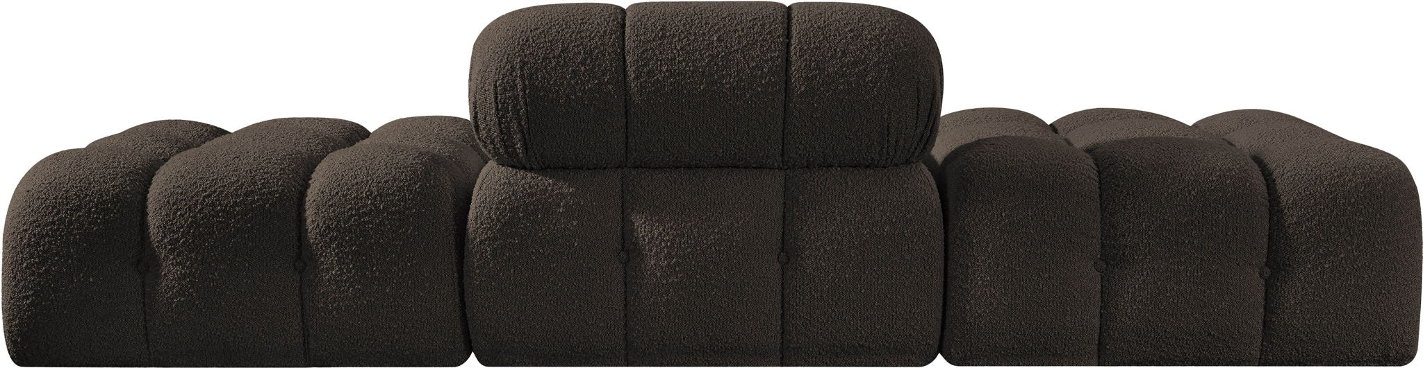 Ames - 3 Piece Boucle Upholstered Modular Sofa With 2 Backless Seats - Urban Living Furniture (Los Angeles, CA)