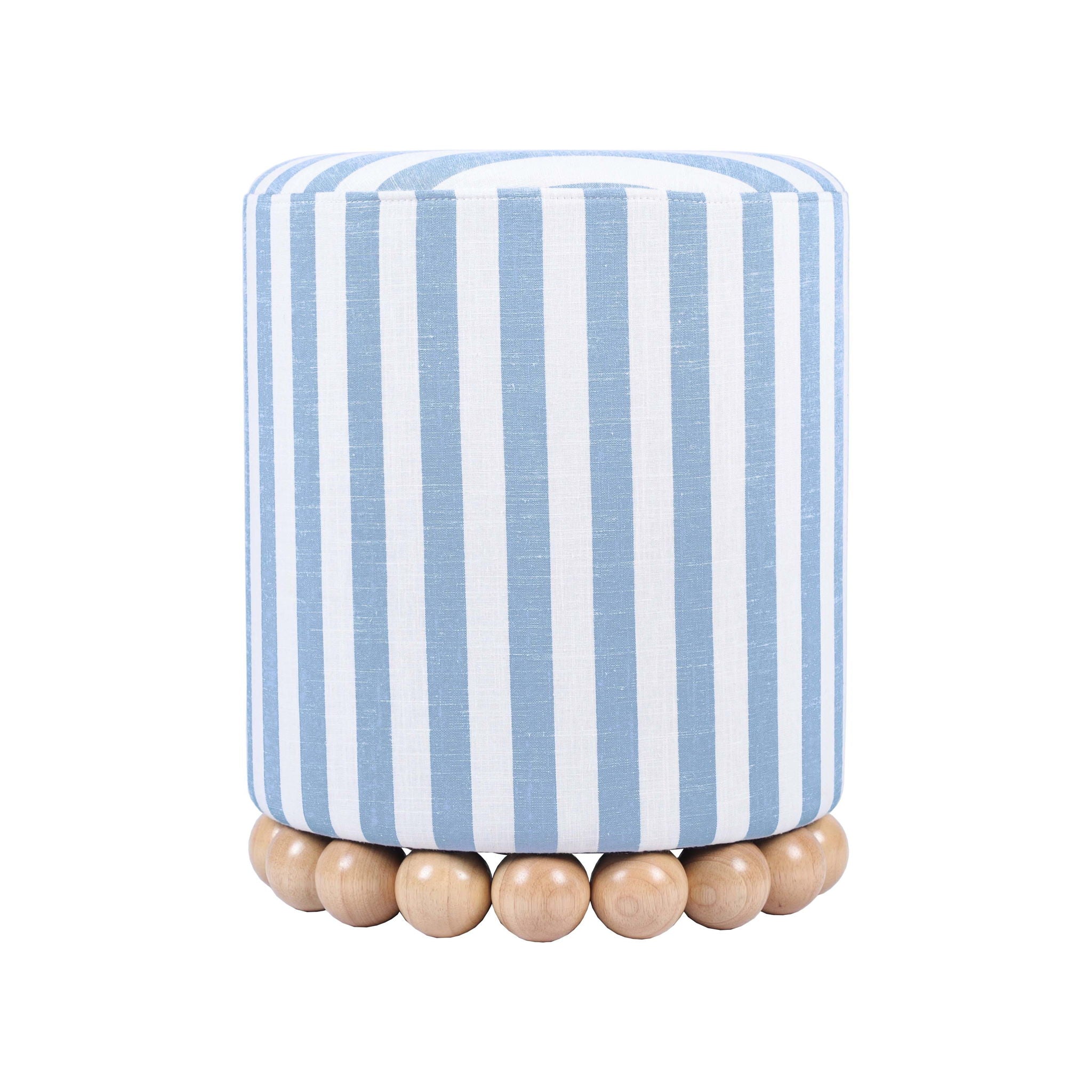 Dex - Striped Linen Ottoman - Urban Living Furniture (Los Angeles, CA)