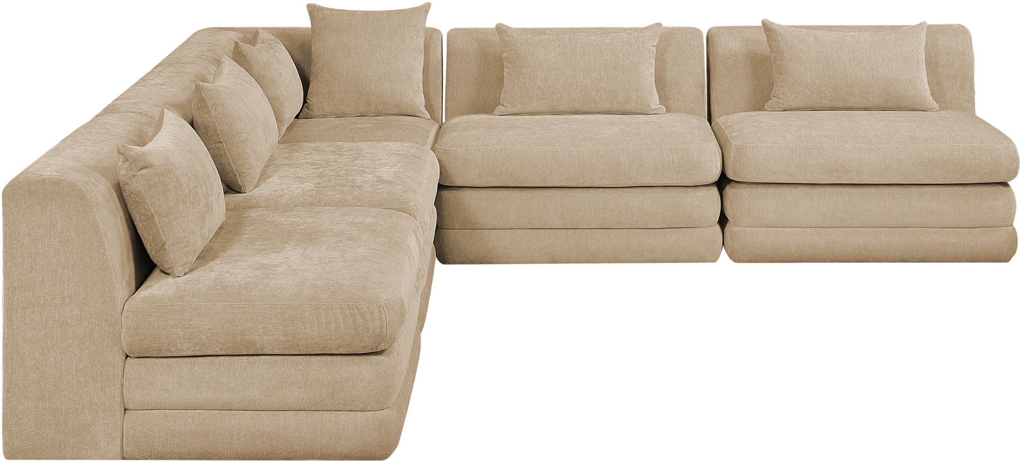 Stellar - 5 Piece Upholstered Modular Sectional - Urban Living Furniture (Los Angeles, CA)