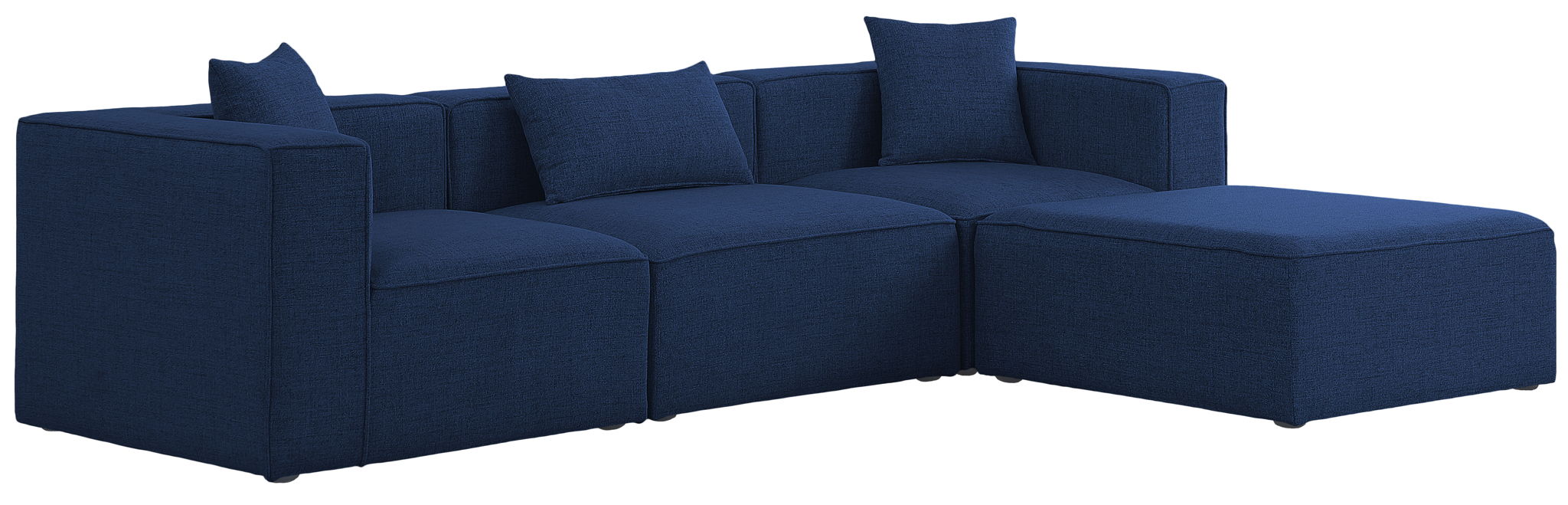 Cube - Linen 4 Piece Modular Sectional With Chaise - Urban Living Furniture (Los Angeles, CA)